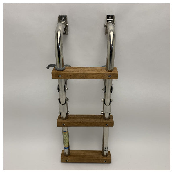 Vetus SLFM3A badestige foldbar 3 trin med teak