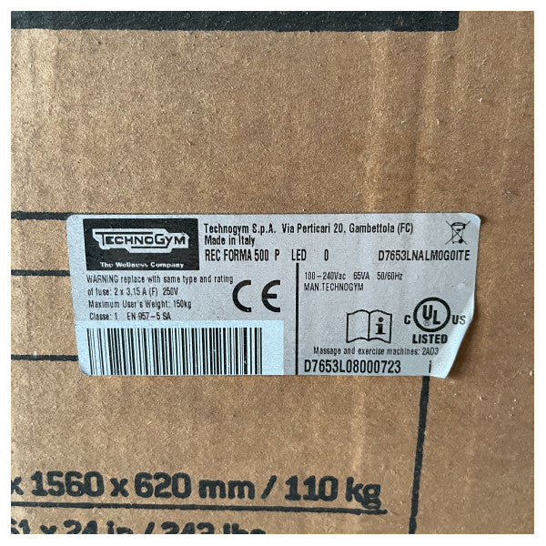 Nowy rower spinningowy Technogym Forma Recline 500P