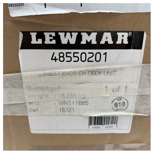 Lewmar EVO 50 EST self tailing sheet winch chrome deck unit - 48550201