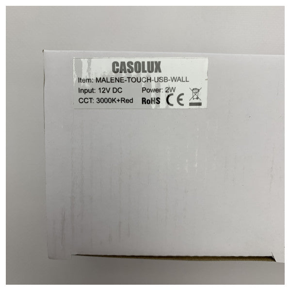 Casolux chrome LED reading light Melane Touch 12/24V - BL338960