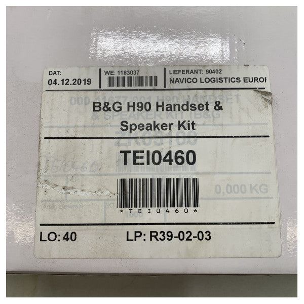 B&G V90 | V90S external handset and speaker kit - 000-11677-001
