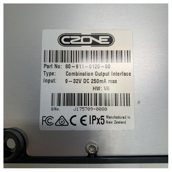 Czone combination output interface processor - 80-911-0120-00