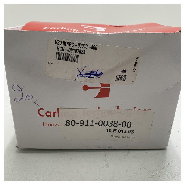 Czone keinukytkin on/off musta punaisella valolla - 80-911-0038-00