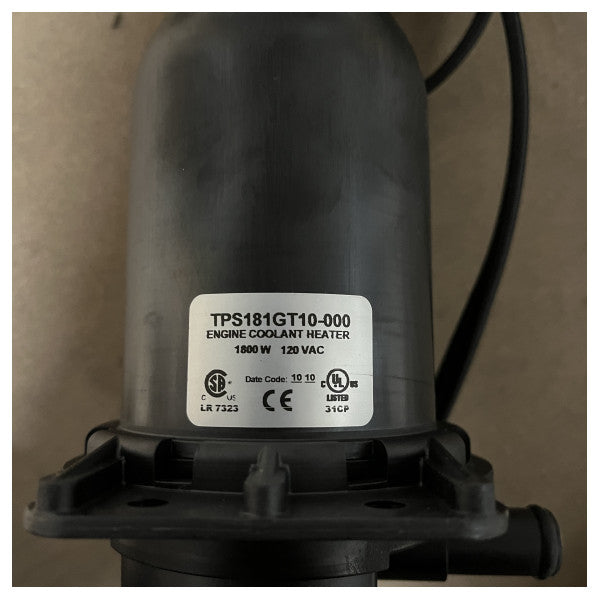 Kim Hotstart liten plasttankvärmare - 1800W förvärmare för marinmotor för små tankar och kylvätskesystem