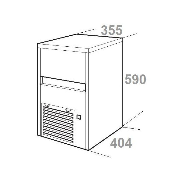 Isotherm Clear stainless steel marine ice maker 110V - 5S21A14A00000