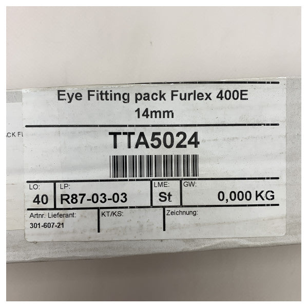 Selden Stainless Steel Eye Fitting Pack għal Furlex 400E-301-607-21