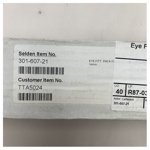 Selden stainless steel eye fitting pack for furlex 400E - 301-607-21