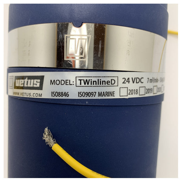 Vetus TWINLINED 24V inlinefläkt 102 mm