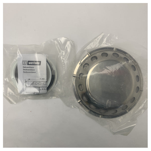 Vetus UFO ruostumattomasta teräksestä valmistettu kansituuletin 200 mm