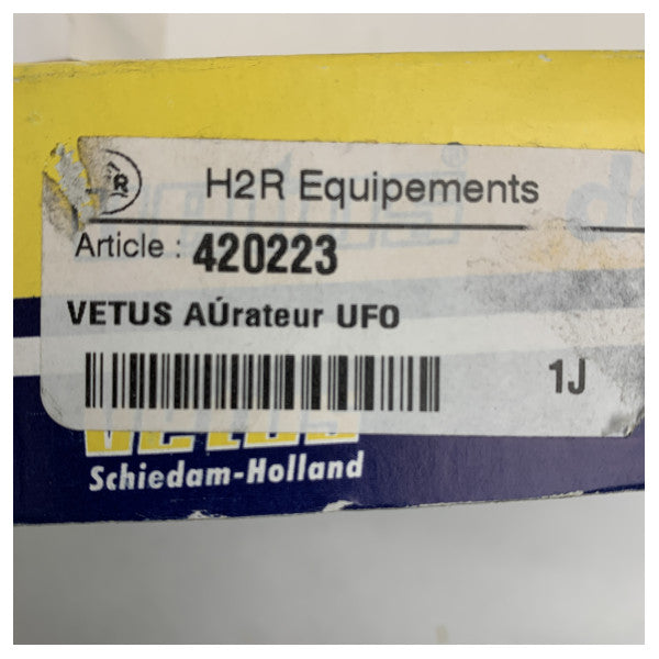 Vetus UFO ruostumattomasta teräksestä valmistettu kansituuletin 200 mm