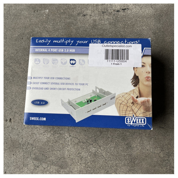 Sweex Internal 4-Port USB 2.0 Hub for Reliable USB Expansion in Marine and Electronic Systems