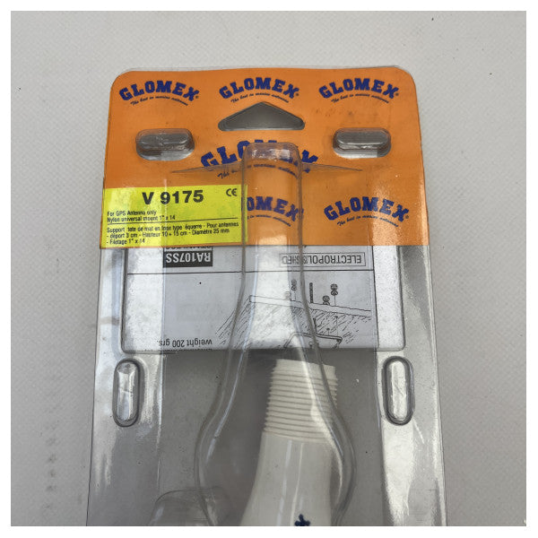 Glomex V9175 Marine GPS Antenna Mount - Durable Weatherproof Nylon Bracket for Boat Use