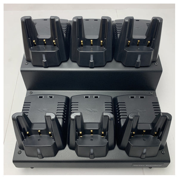 Vertex VAC-6920 Multi Charger for 6 Vertex Standard Li-Ion Radio Batteries VHF Handheld Portophones