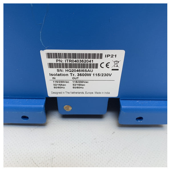 USED Victron Energy blue power isolation transformer 3600W 230V | 115V - VIITR040362041