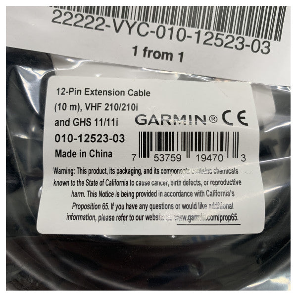 Garmin GHS 11 handset extension cable - 010-12523-03