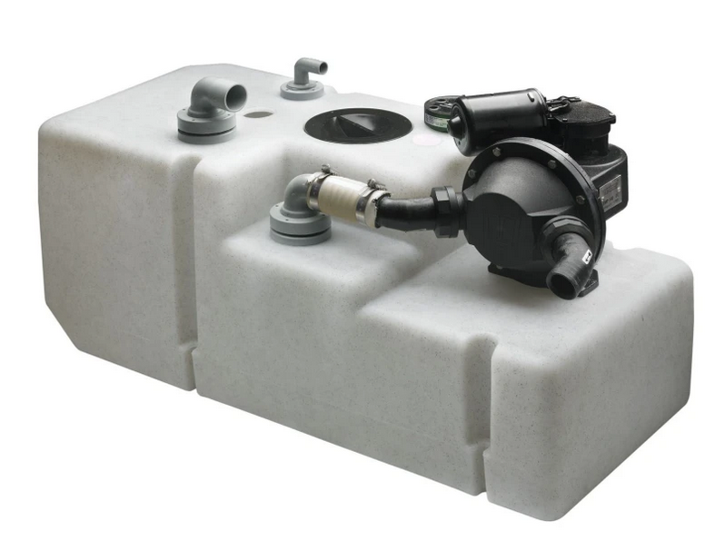 Vetus WWS12024B Système de réservoir d'eaux usées 120L avec pompe 24V et capteur