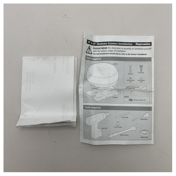 Raymarine 18 inch radar fitting pack kit - W104