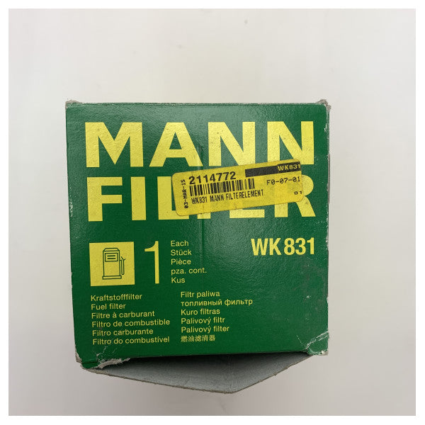 MANN WK831 fuel filter grey