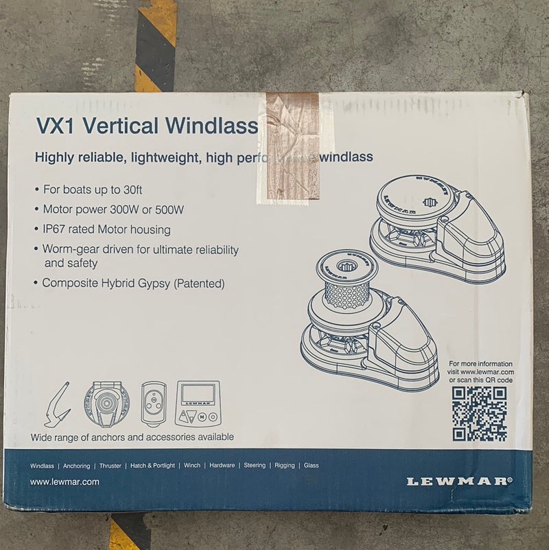 Lewmar VX1 elektrische ankerlier 500W / 6-7 mm / 12V - 69100021
