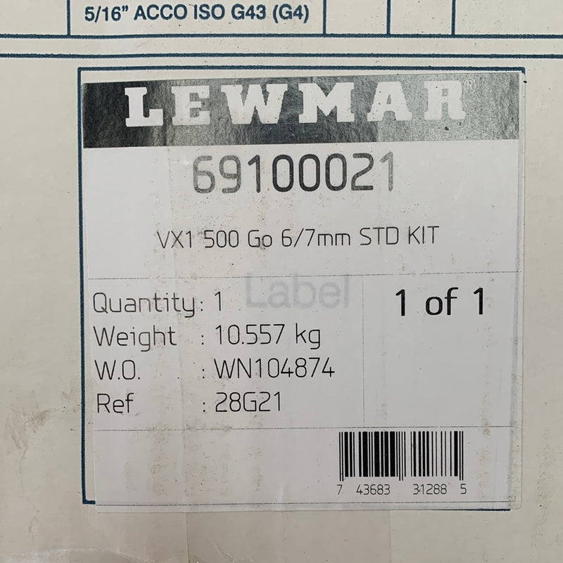 Lewmar VX1 električno vitlo 500W / 6-7 mm / 12V - 69100021