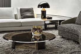 Minotti Bangle Coffee Table Round 110 cm Bronż