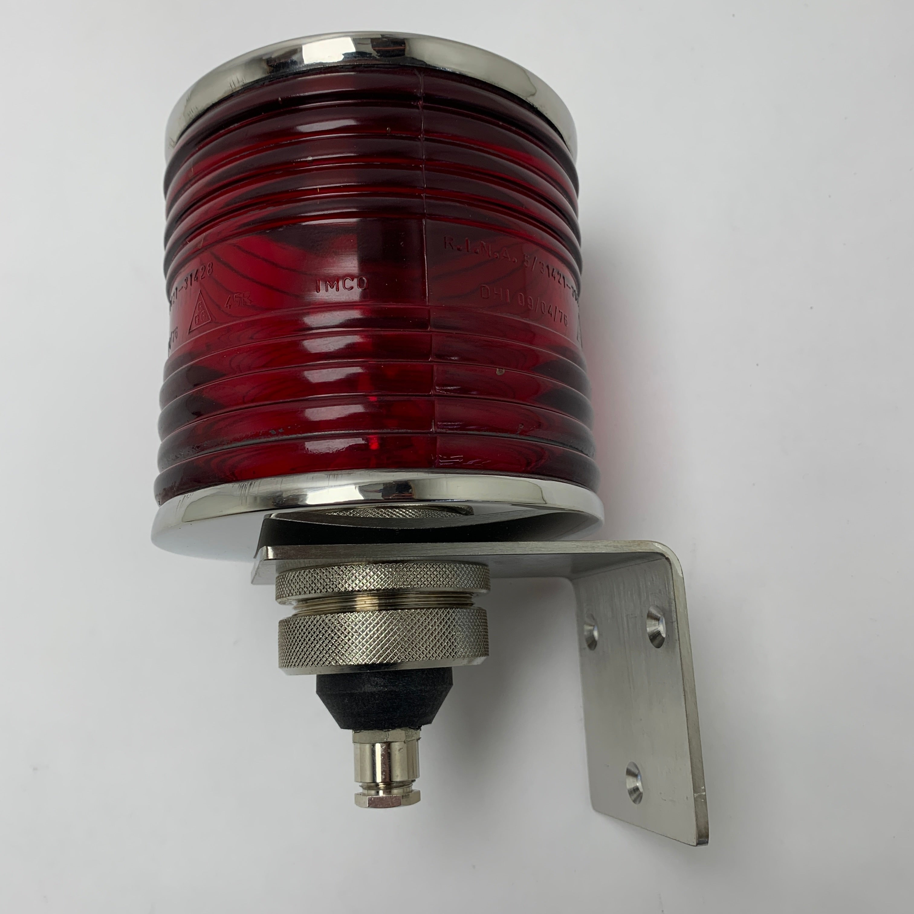 Forcato 45R-1933 luce di navigazione ROSSA in acciaio inox