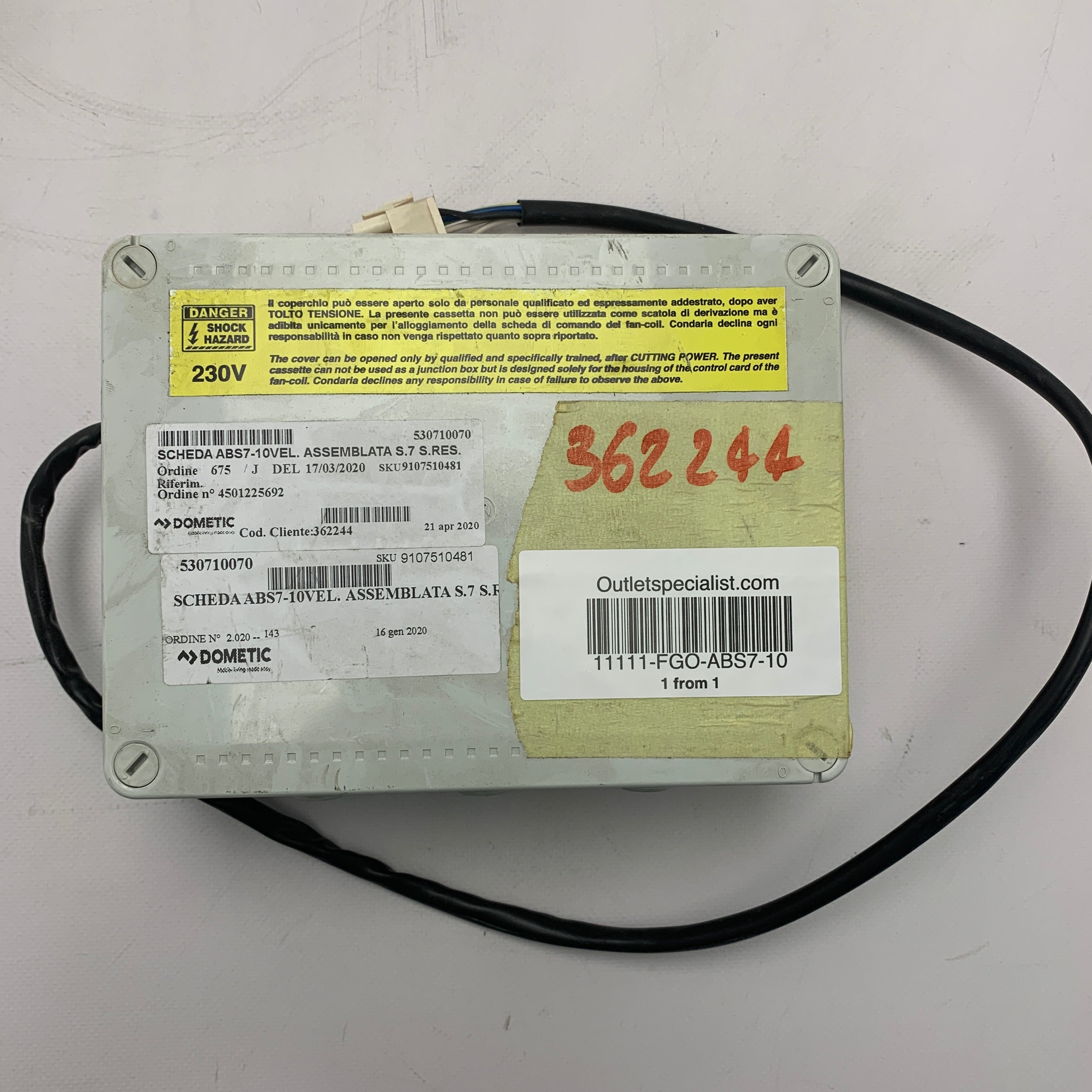 Dometic Contaria ABS7-10 BATERA DE ENSAMBLAJE DE VELOCIDAD Auxiliar - 530710070