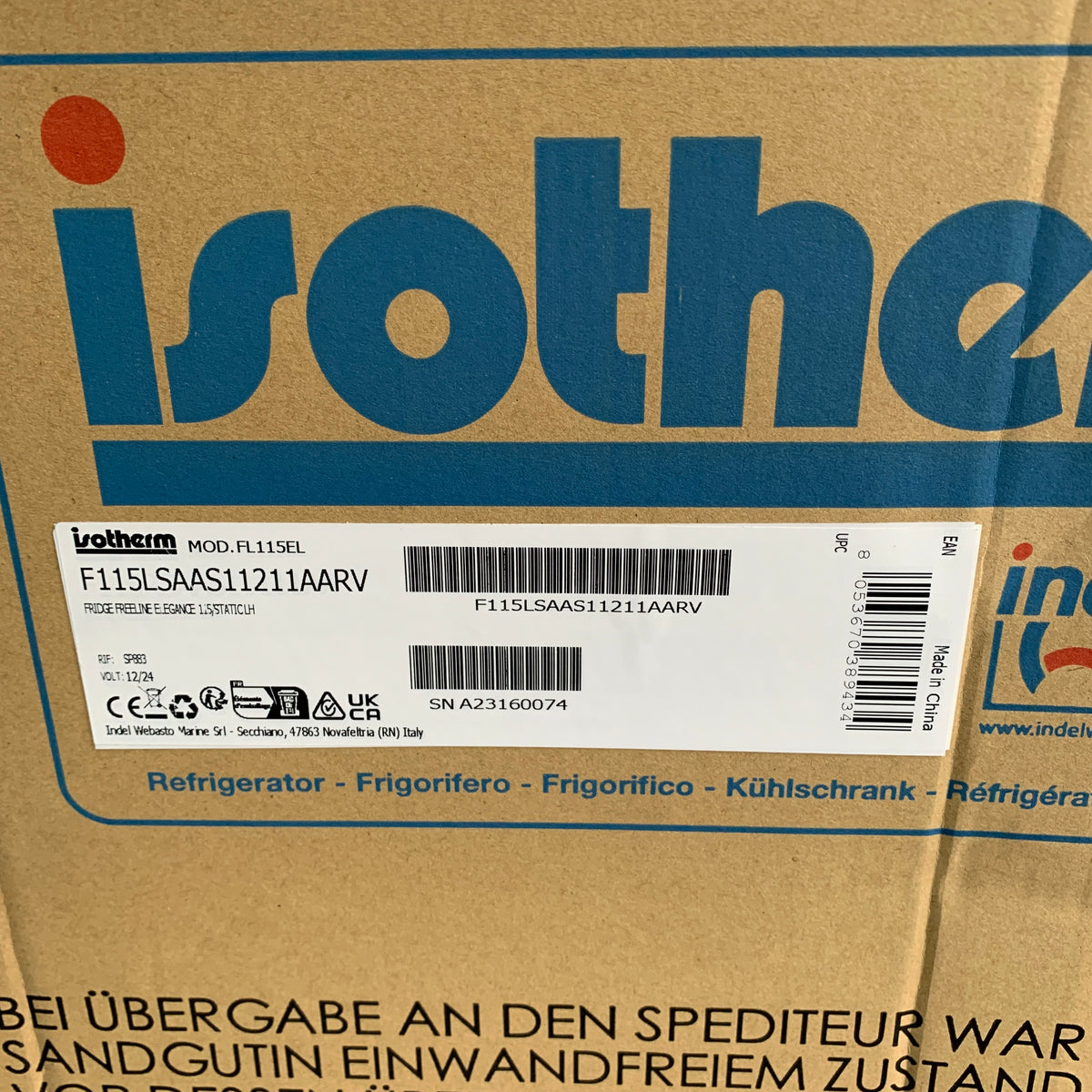 Isotherm CR115EL Elegance 115L kompressorijääkaappi 12/24V - F115LSAAS11211 