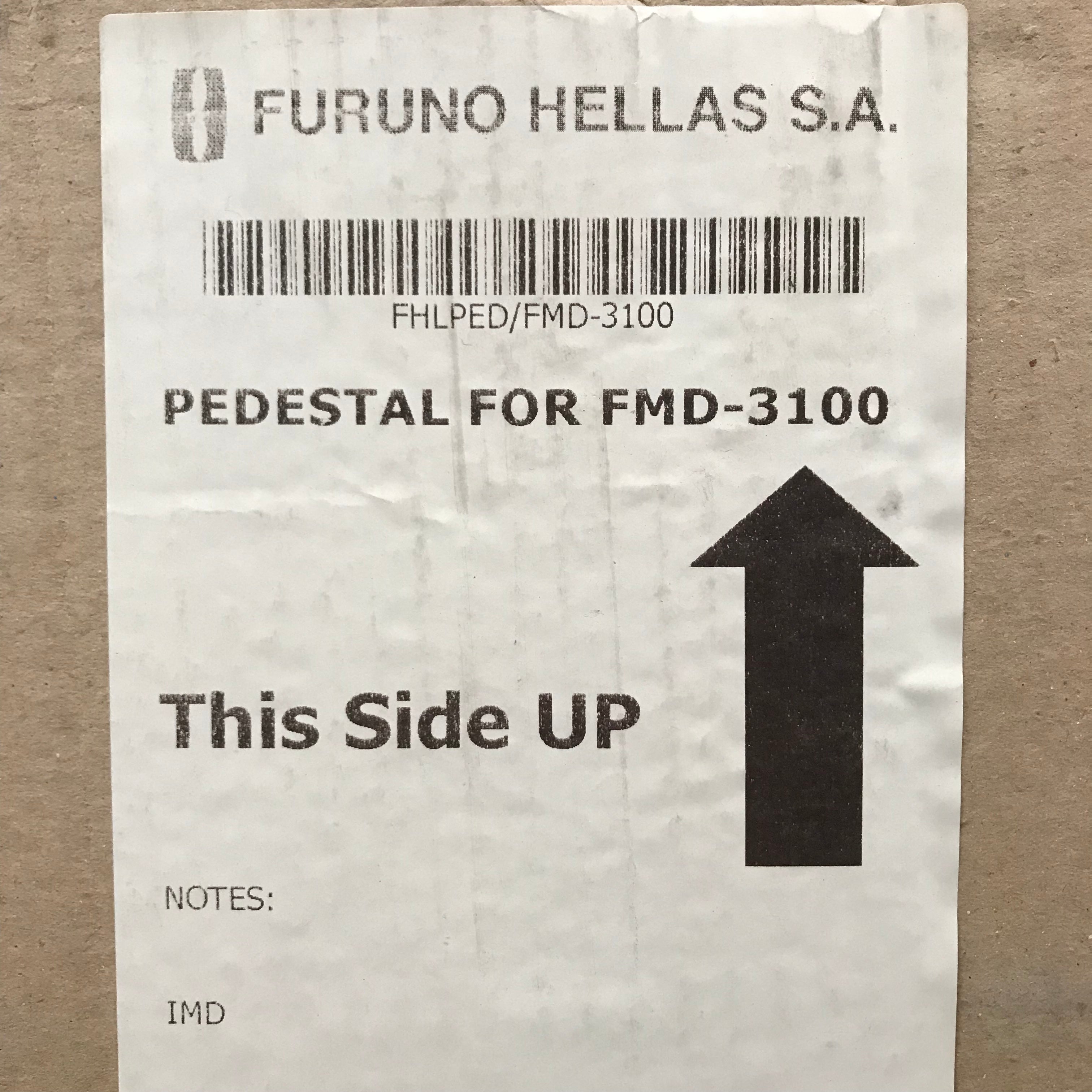 Furuno FMD-3100 ECDIS FHL pedestal de montagem no solo