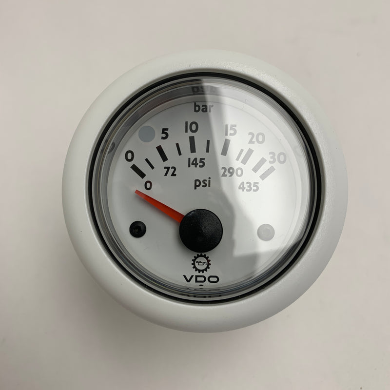 VDO 30BAR pressure gauge OIL pressure white N02 124 118