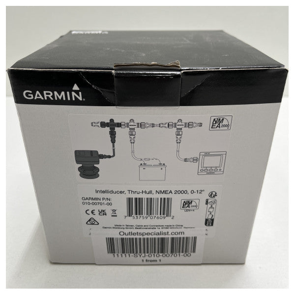 Garmin Intelliducer tru-hull depth and temperature transducer - 010-00701-00