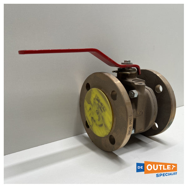 Guidi 2 inch bronze ball valve with flange - PN16 BR.D50