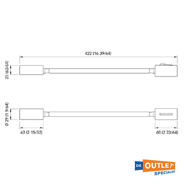 Quick Audrey LED reading lights stainless steel - FASP1181WC11A01