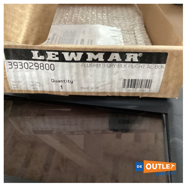 Lewmar Mirte Flush opening portlight schwarz 393029800