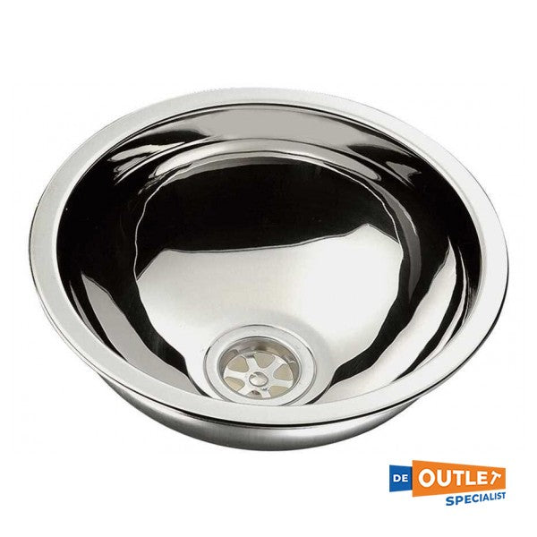 Osculati okrugli sudoper od nehrđajućeg čelika / sudoper 300 x 140 mm - 5018893