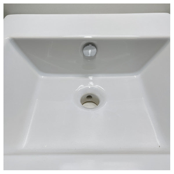 Flori Design Inkaso Square Washbasin White 53 x 27 x 39 cm - L028