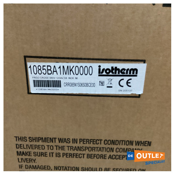 Isotherm CR85 85L compressor koelkast 12/24V inox - 1085BA1MK0000