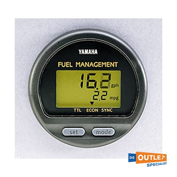 طقم عداد وقود رقمي من ياماها بمحرك واحد أسود اللون - 6Y5-W008888-5400