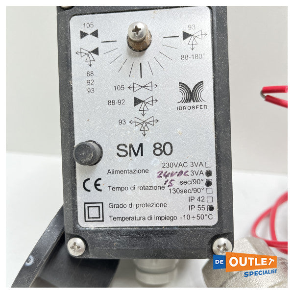 Osculati PN40 remote electric valve system with controller