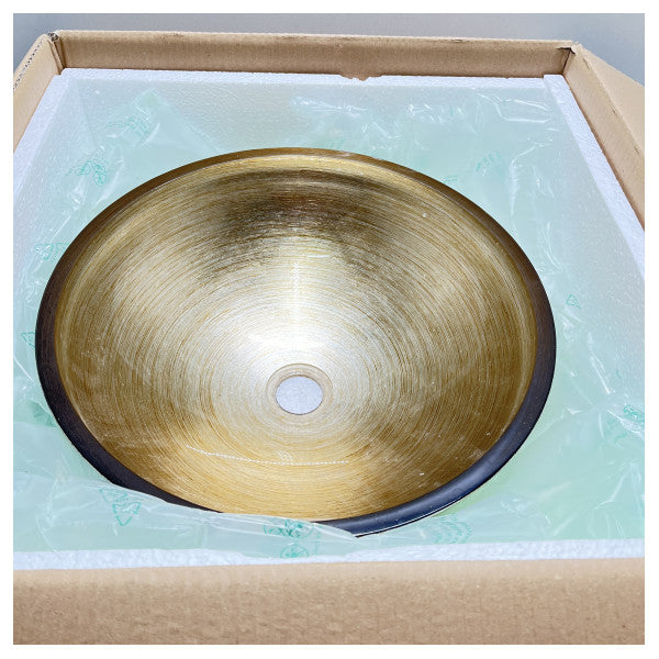 Boxart gold finish washing basin 420 mm bowl - 7510
