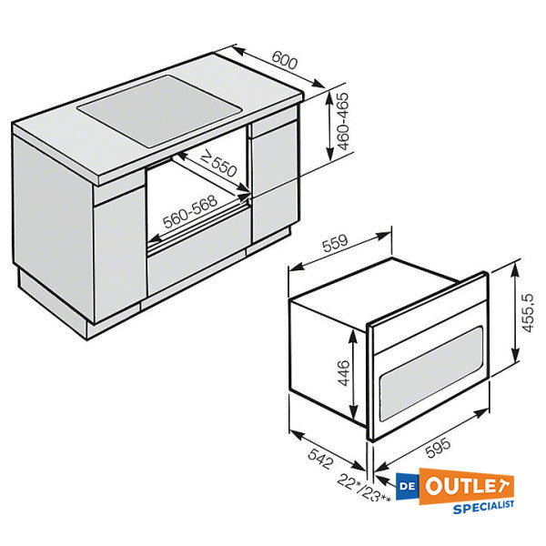 Miele H6200BM microonde combinato | grill - H 6200 BM / Nota: 110V