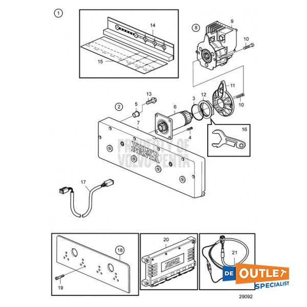 Volvo Penta IS750 automatic interceptor kit - 21875623