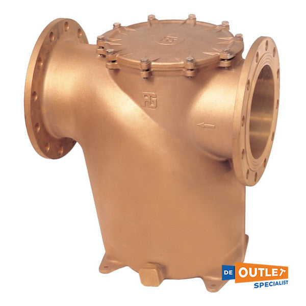 Guidi serie 1281 bronze zeewaterfilter diameter 125 mm - 1281-DN125-PN6