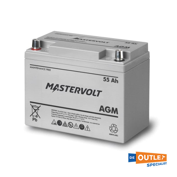 Mastervolt maintenance free AGM battery 12V | 55 Ah - 62000550