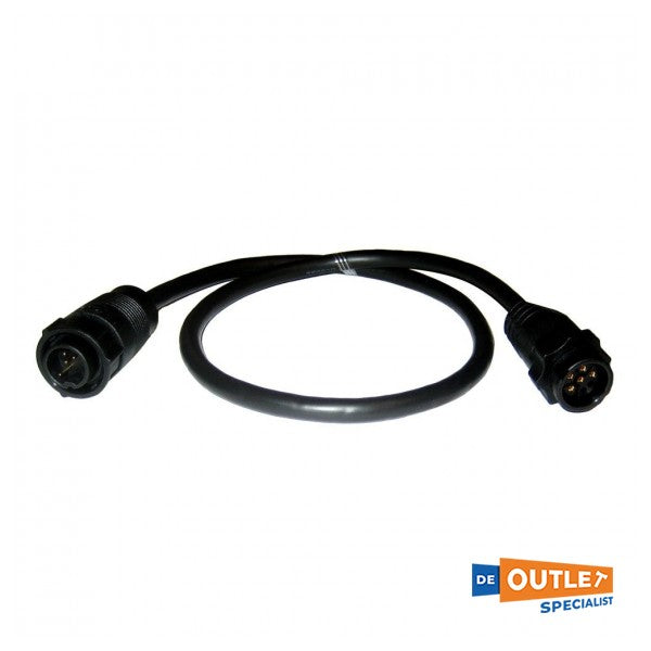 Lowrance 9 to 7 pin transducer converter cable - 000-13977-001