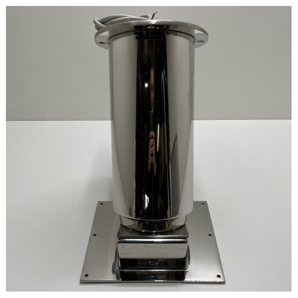 ATEP 35° inclined stainless steel table pedestal 24V - 20.18898E2/INOX