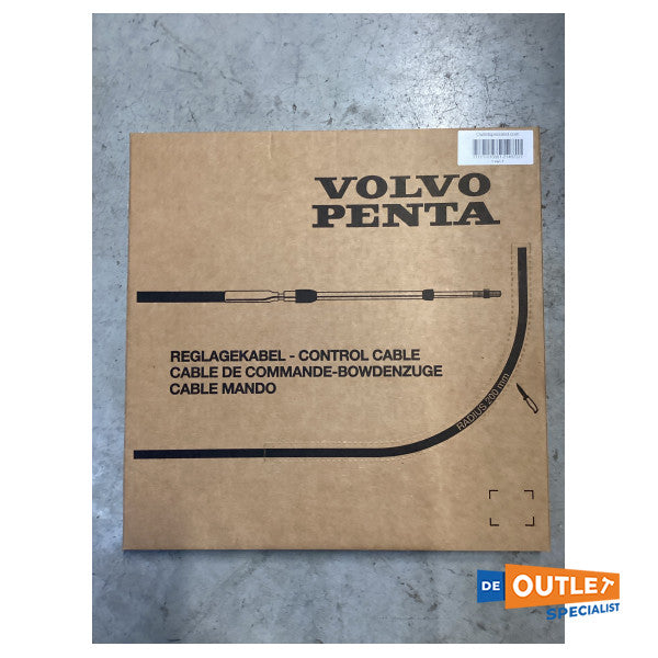 Volvo Penta engine steering cable 4.3 meter black low friction - 21407227