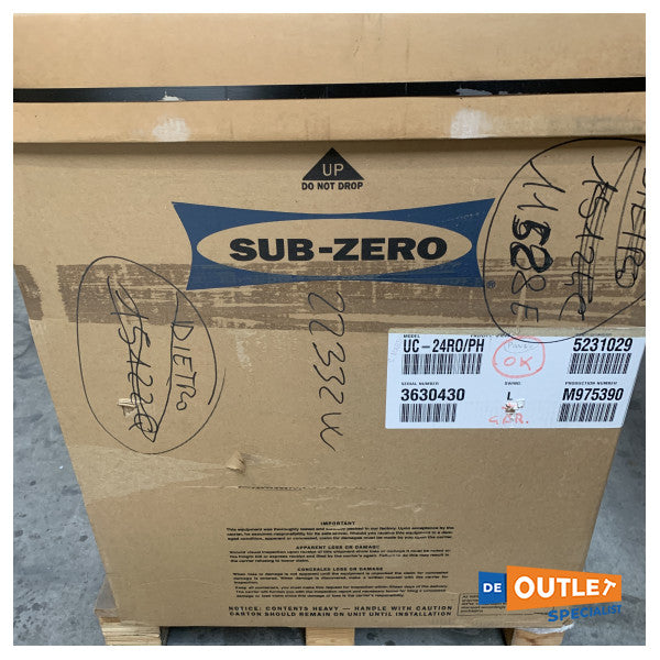 Sub Zero stainless steel refrigerator - UC-24RO/PH