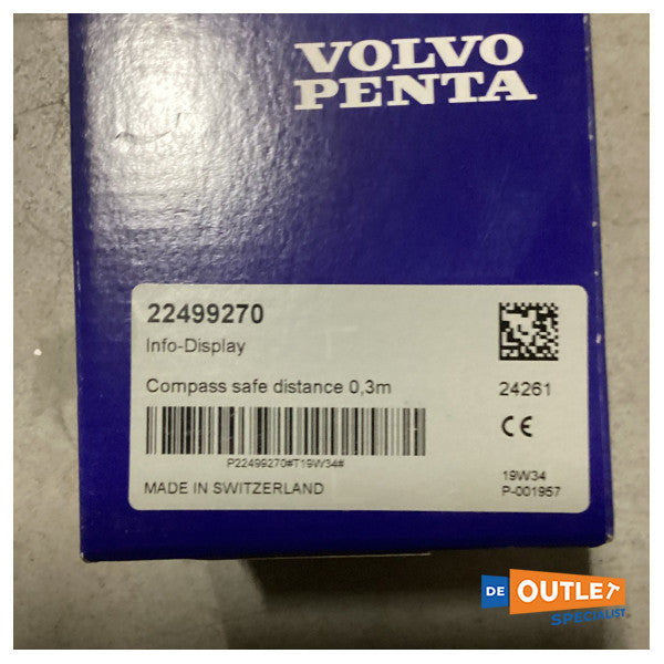 Volvo Penta display informativo da 2,5 pollici nero - 22499270