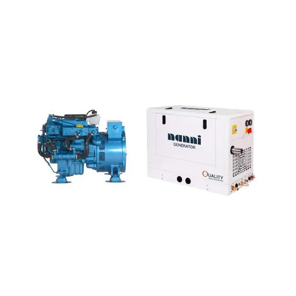 Nanni QSM 7.5M 6.6 kW | 1500 RPM marine diesel generator with soundshield 230V